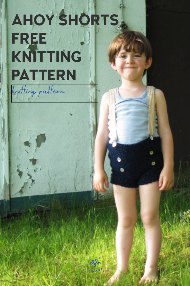 Free knitting pattern: Ahoy shorts