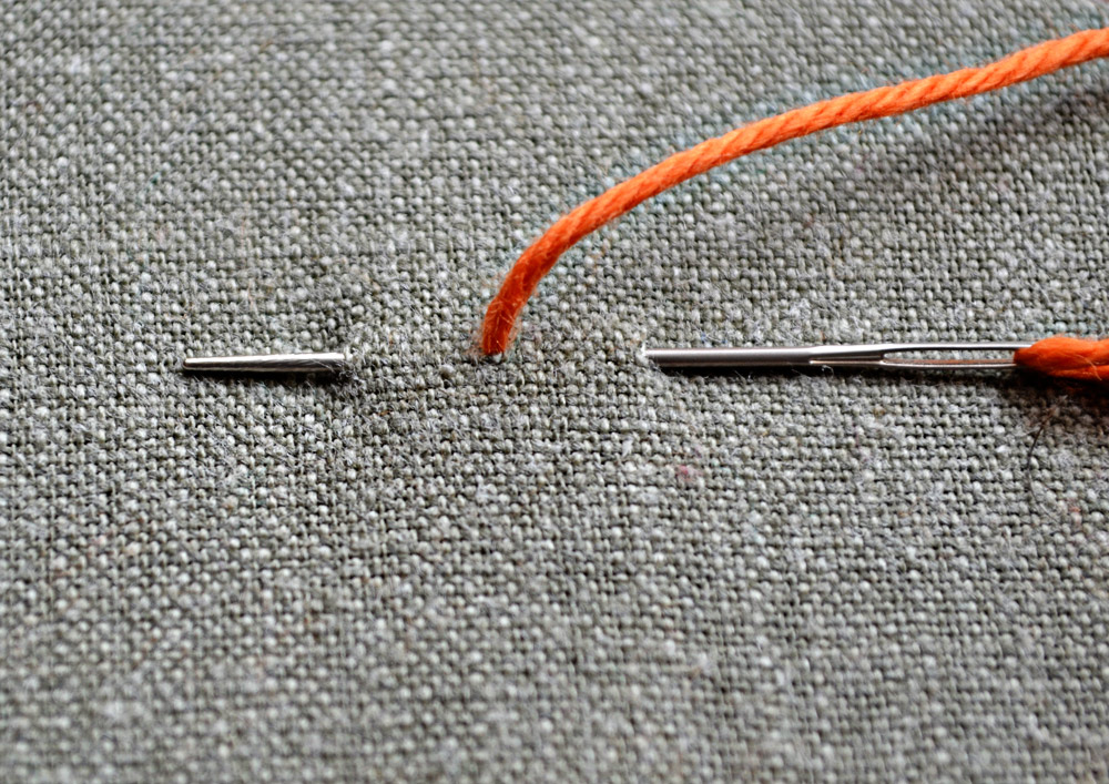 how to embroider the backstitch