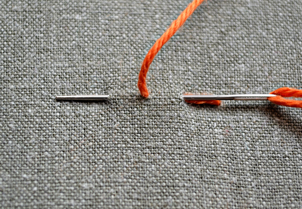how to embroider the backstitch
