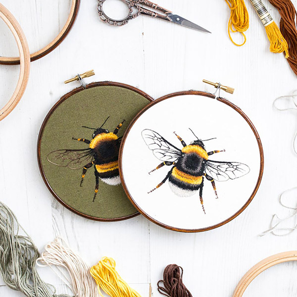 The best of Bee hand embroidery patterns