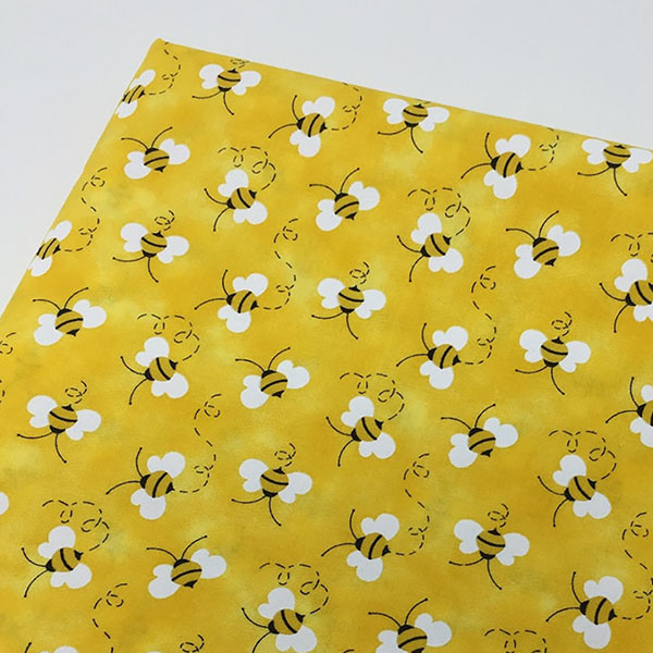 yellow bee fabric by swkfabrics