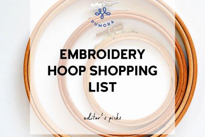 embroidery hoop shopping list