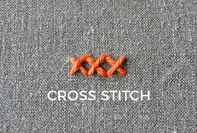 how to embroider the cross stitch
