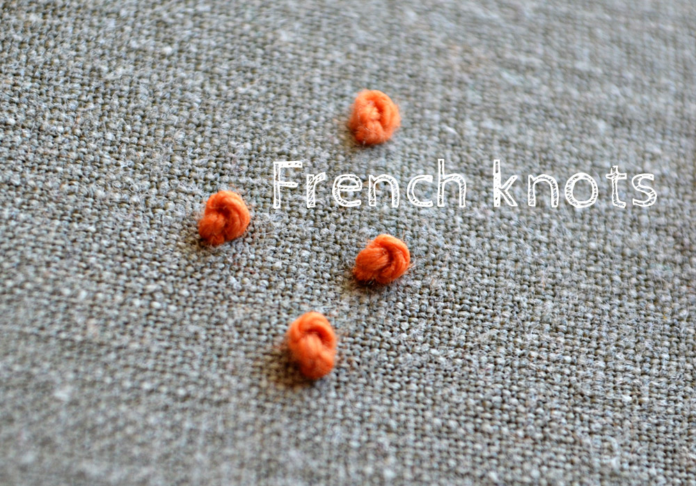 French Knot Stitch Embroidery