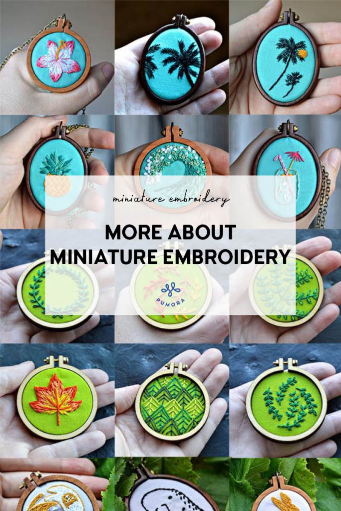 more about miniature embroidery