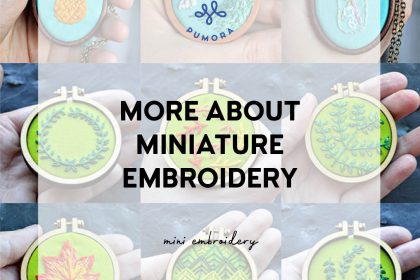 more about miniature embroidery