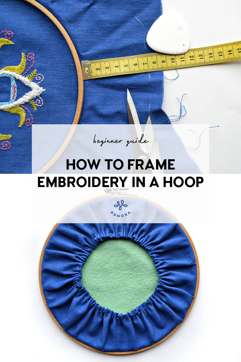 How to frame embroidery in a hoop - beginner tutorial