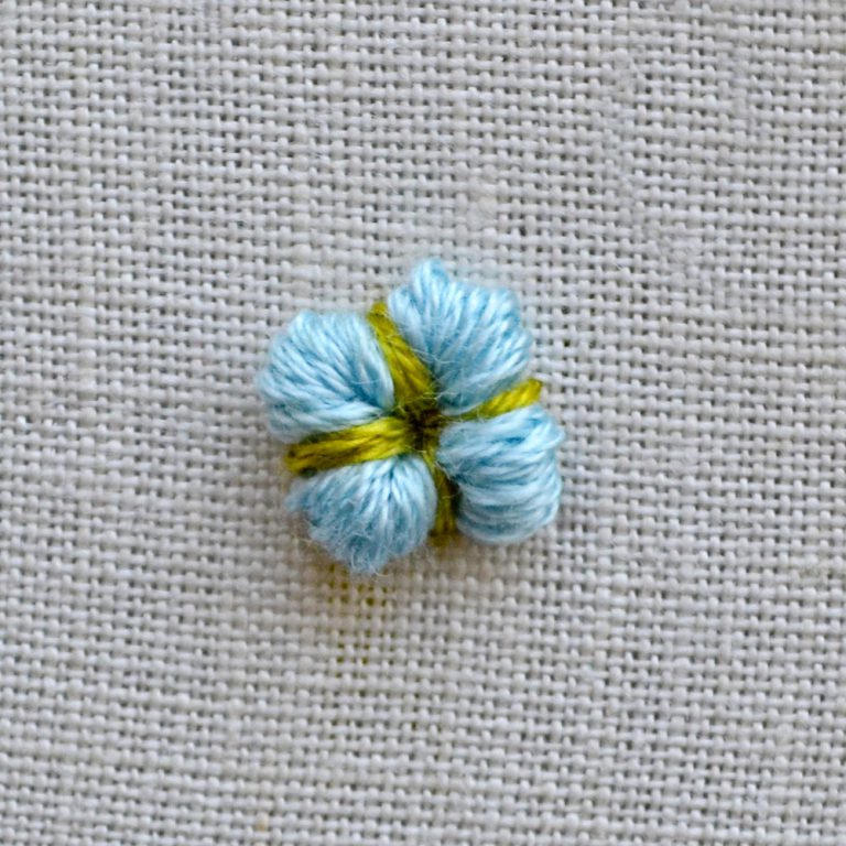 cotton flower embroidery tutorial