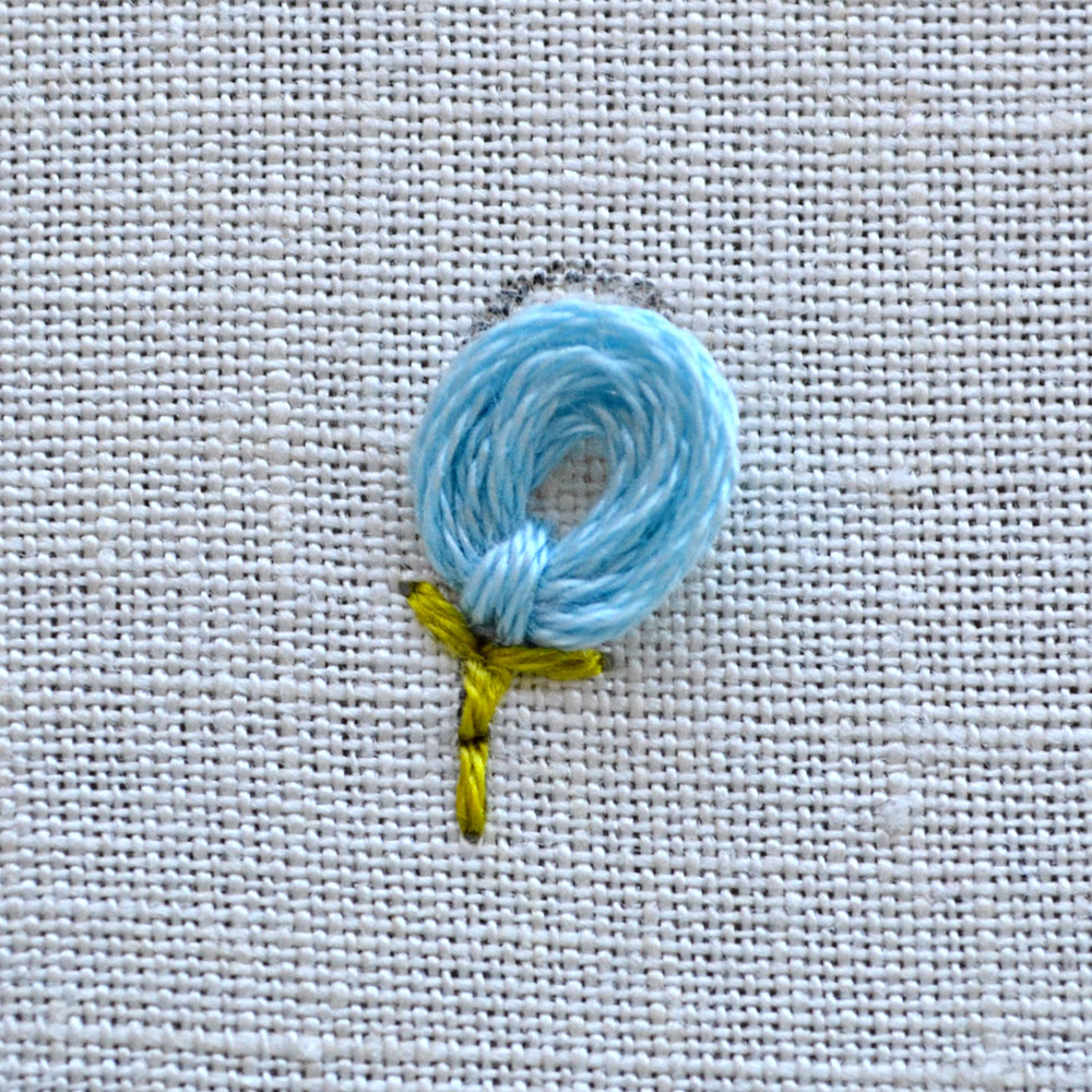 lollipop flower embroidery tutorial