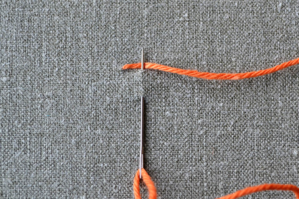 how to embroider the blanket stitch