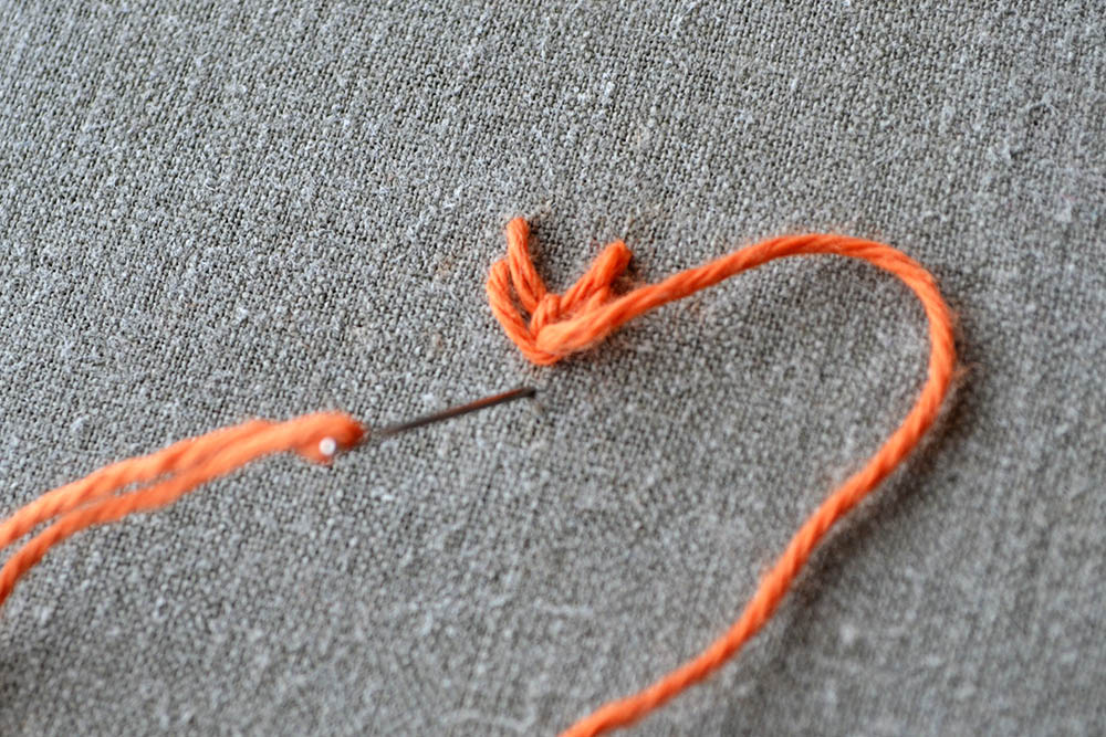 how to embroider the fly stitch