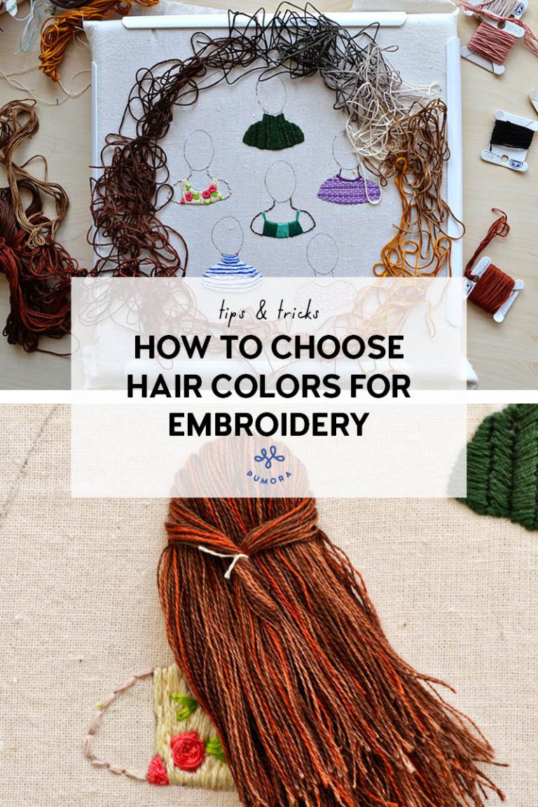 How to choose the right colors for hair embroidery