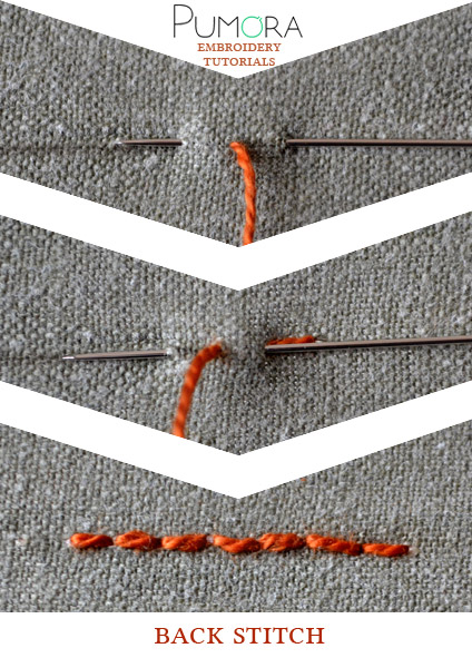 back stitch embroidery tutorial