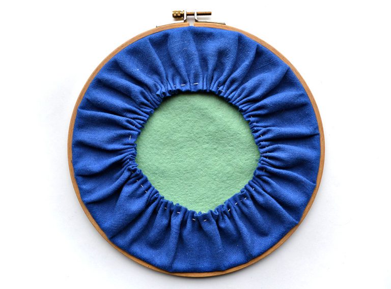 How to frame embroidery in a hoop beginner tutorial
