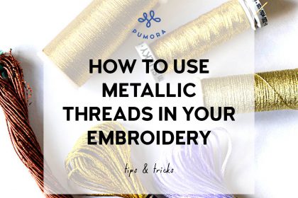 how to use metallic threads in embroidery