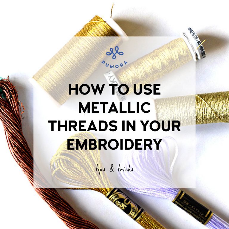 How to use metallic embroidery thread without losing your mind