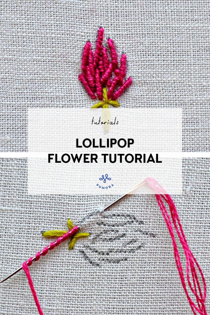 bullion stitch clover embroidery tutorial