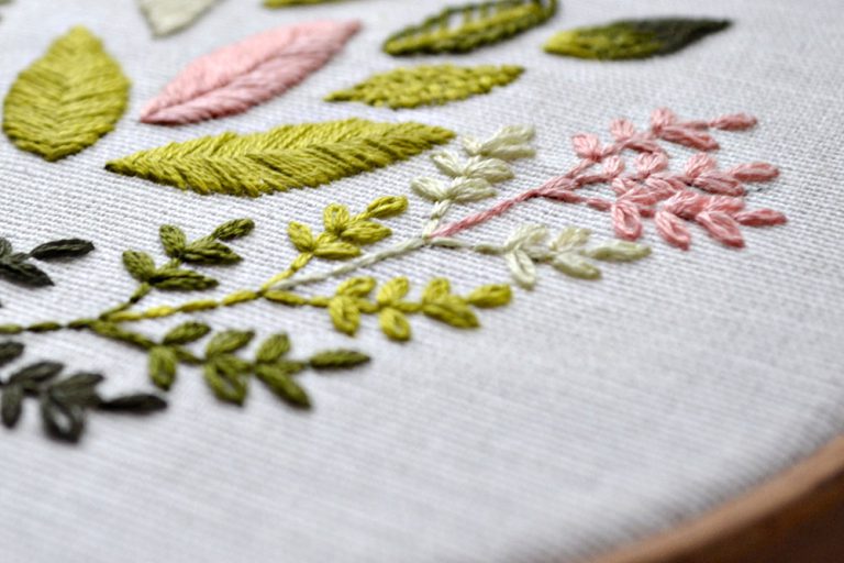 Leaf Embroidery Stitches By Hand | Embroidery