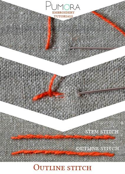 outline stitch tutorial