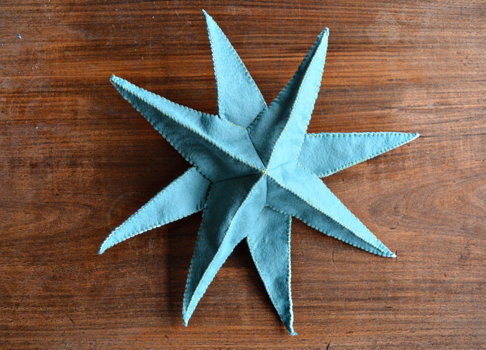 felt star tree topper pattern by the purl bee