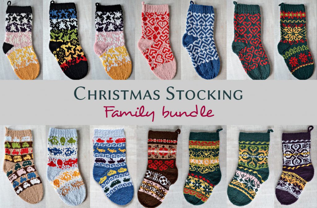 Christmas stockings knitting pattern