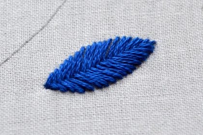 fishbone stitch embroidery tutorial