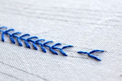fly stitch embroidery tutorial
