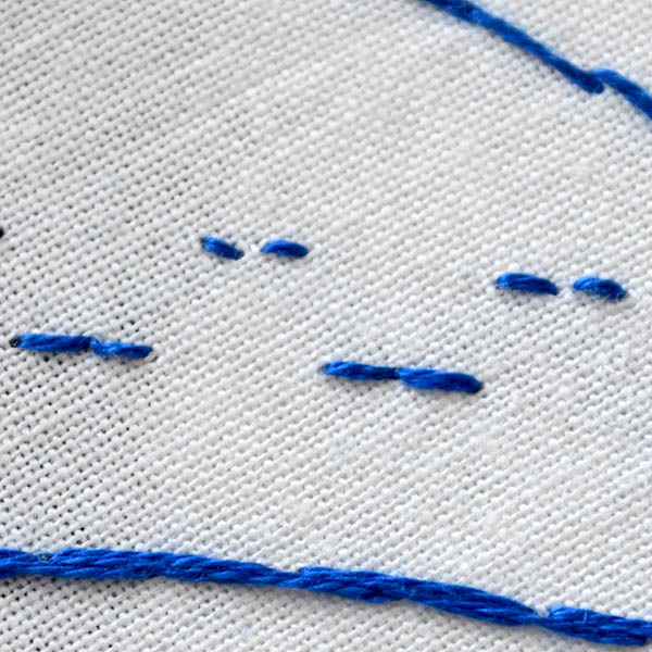 Chevron stitch tutorial