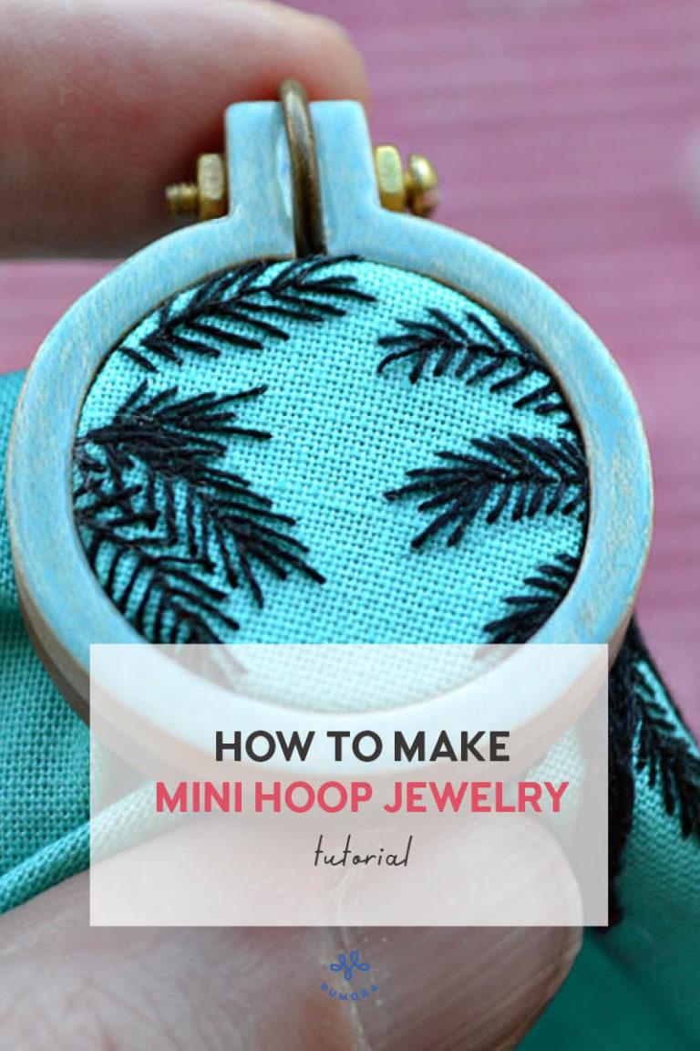 How to make embroidered jewelry