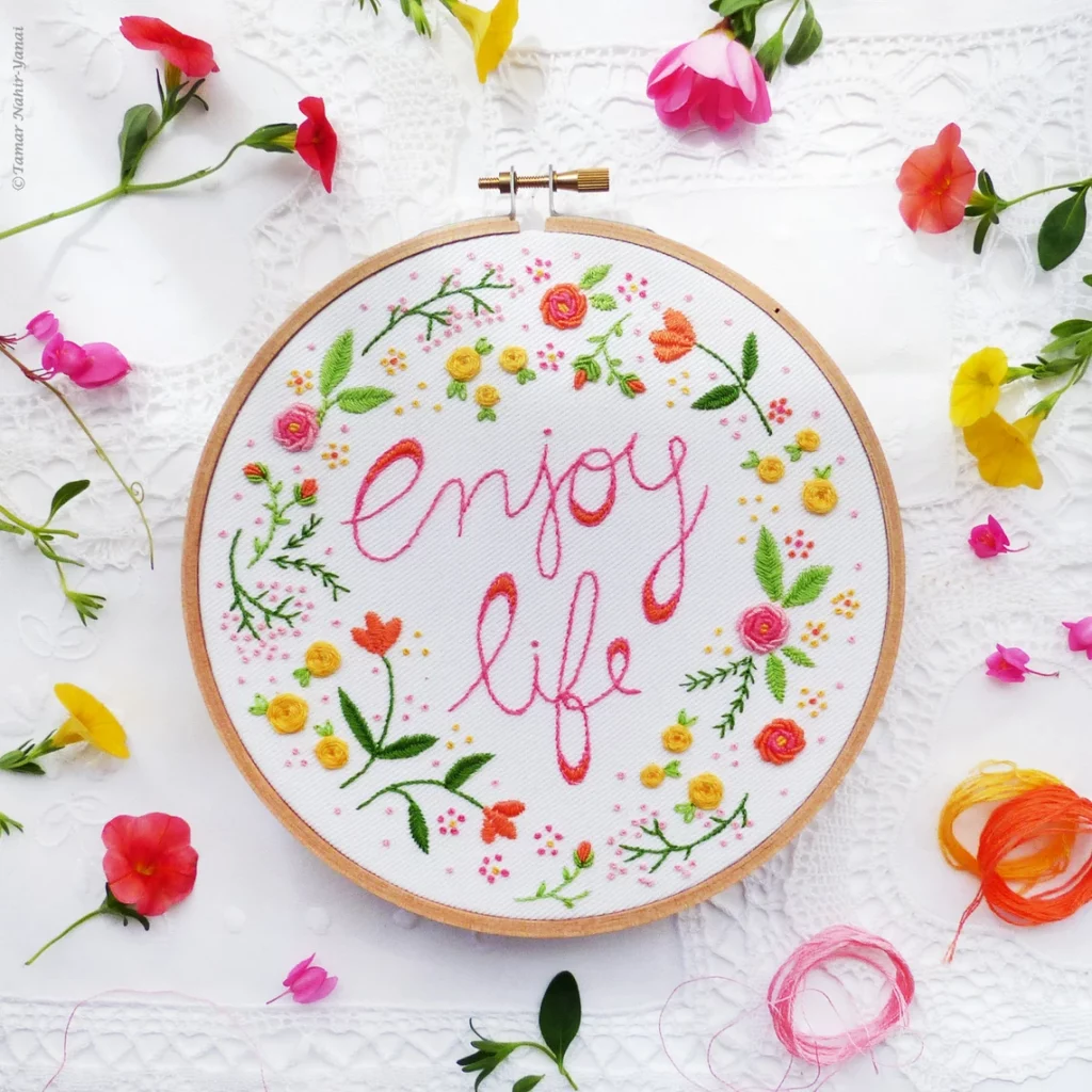 flower embroidery pattern by TamarNahirYanai 