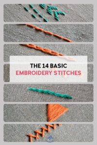 14 hand embroidery stitches for beginners