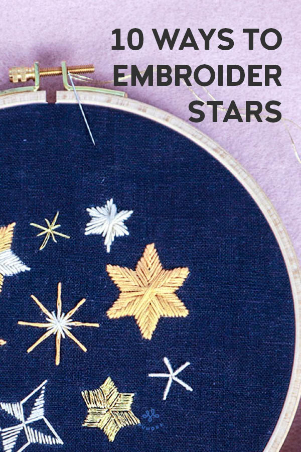 10 ways to embroider stars