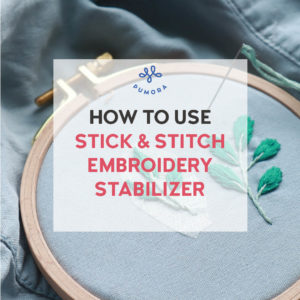 how to use stick and stitch embroidery paper for transfer