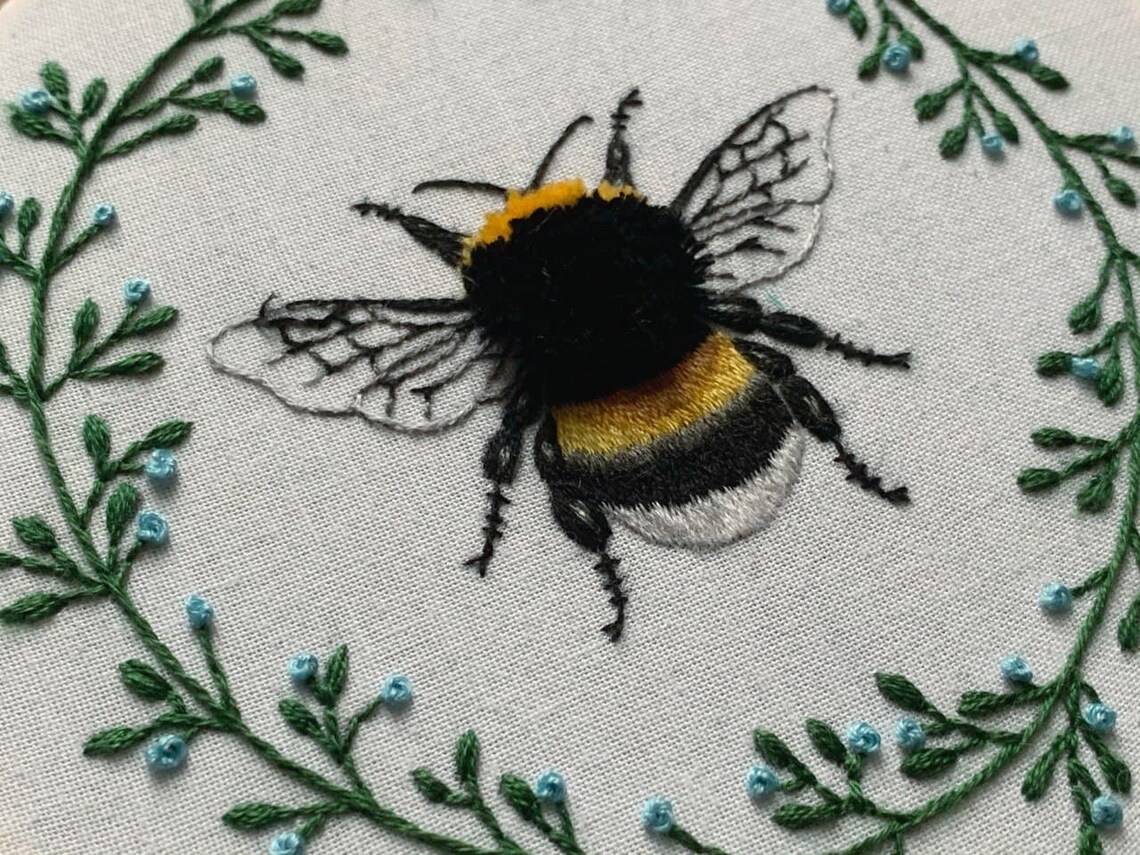 The best of Bee hand embroidery patterns